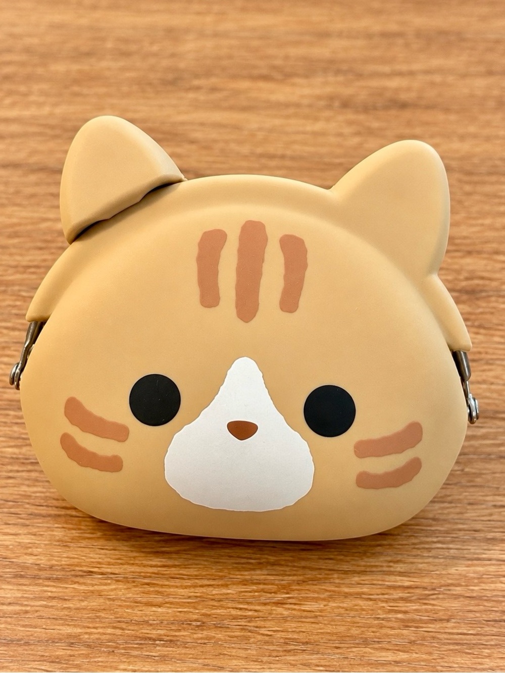 P+G Design Mimi POCHI Orange Cat Silicone Coin Purse